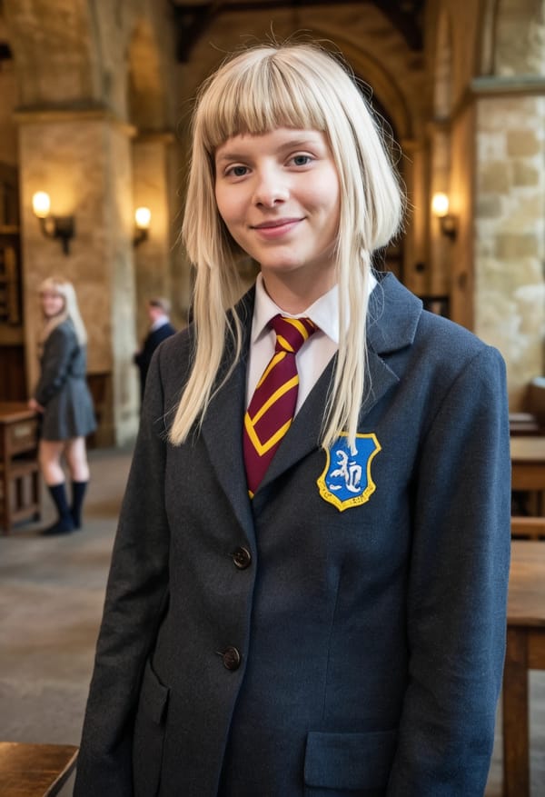 Northern Lights Girl in Hogwarts 7.0+7.5